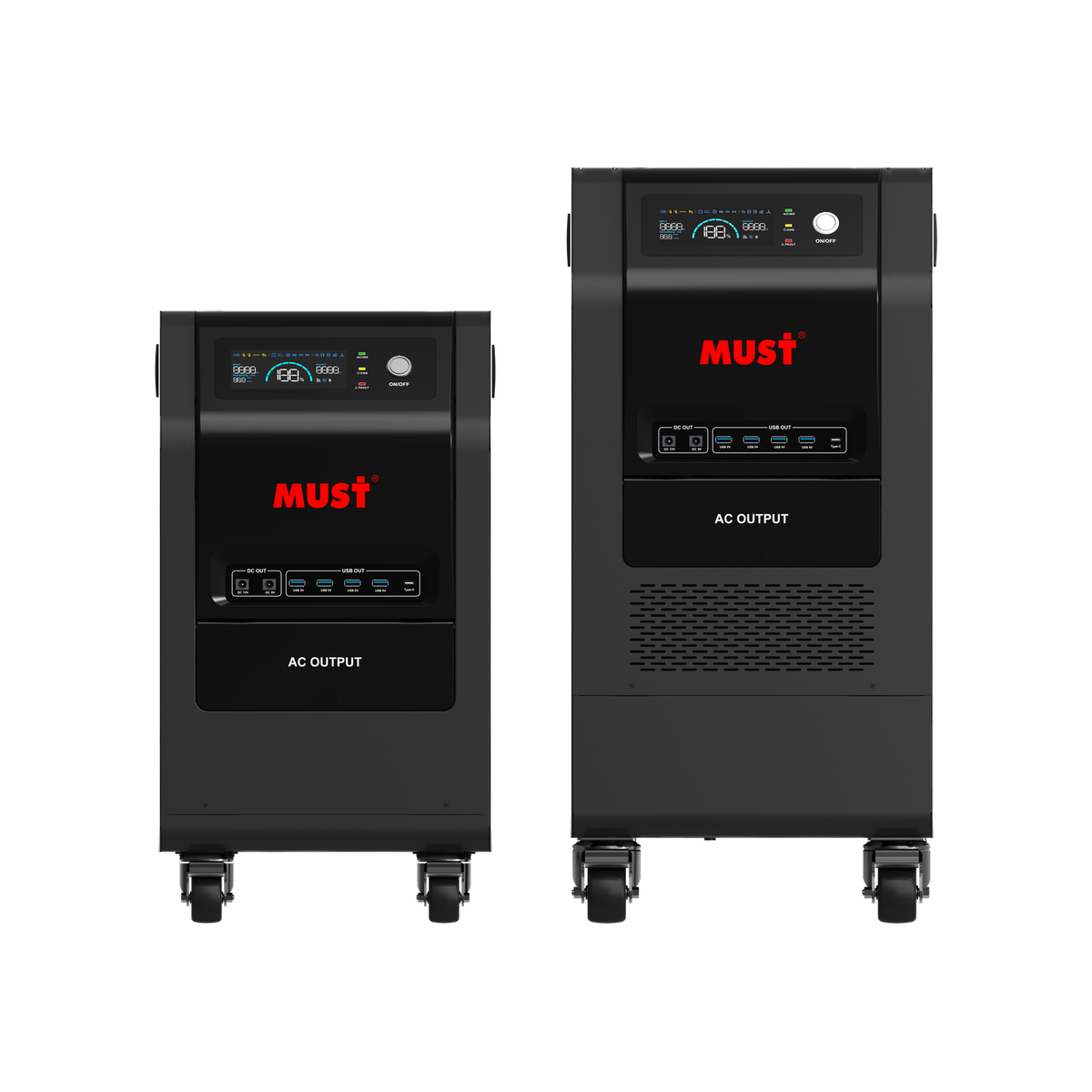 HBP1800 MT 系列(3-5.2kW,3.072-5.12kWh)移动式 产品外观