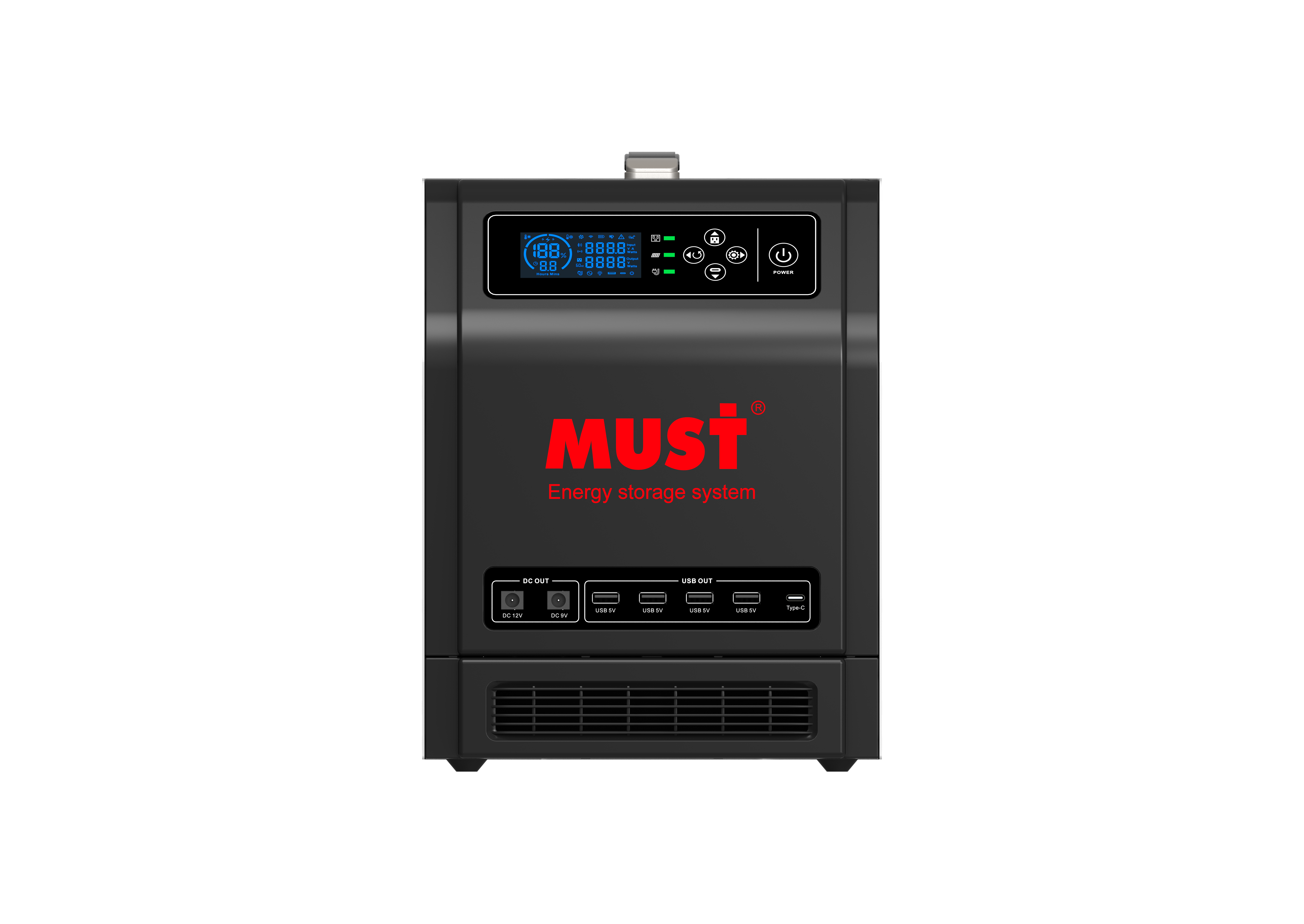 HBP1500 系列(0.6-1.2kW,0.64-1.28kWh)便携式 产品外观